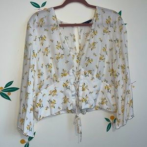 American Eagle flowy corset blouse XXL